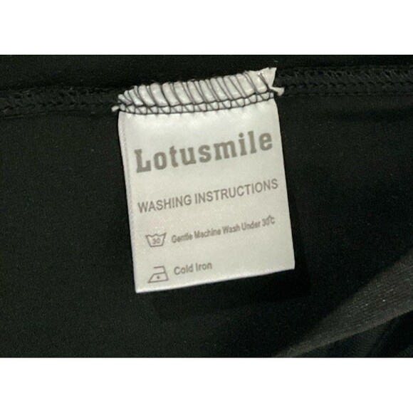 Lotussmile Women Black With Sheer Floral Tunic XXXL - Picture 8 of 11